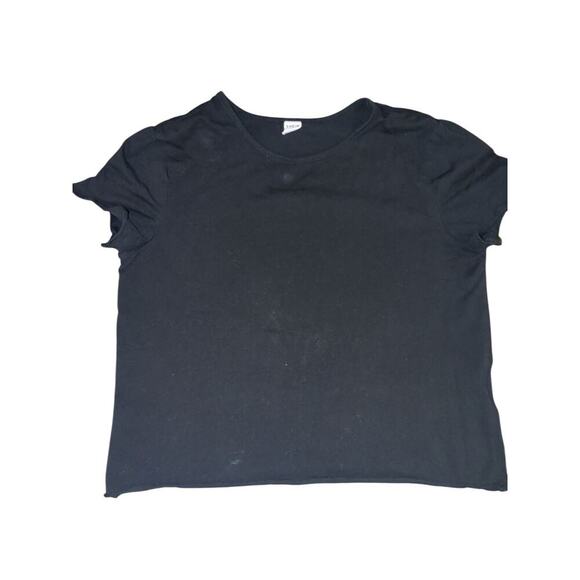 Lot of 2 Shein Black Tops Ribbed Long Sleeve/Crop Stretch T Size 11/12 Girls - Picture 2 of 9